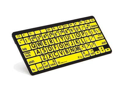 LargePrint Zwart op Geel – Bluetooth Mini Keyboard