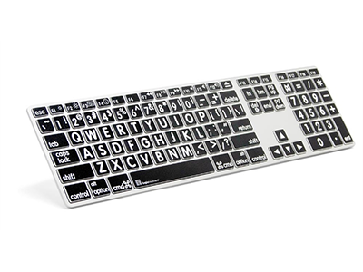 1.2.3. LargePrint Wit op Zwart - Mac Advance Line Keyboard